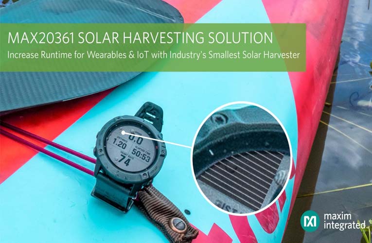 MAX20361 Solar Harvester from Maxim Integrated MAX20361 Solar Harvester from Maxim Integrated