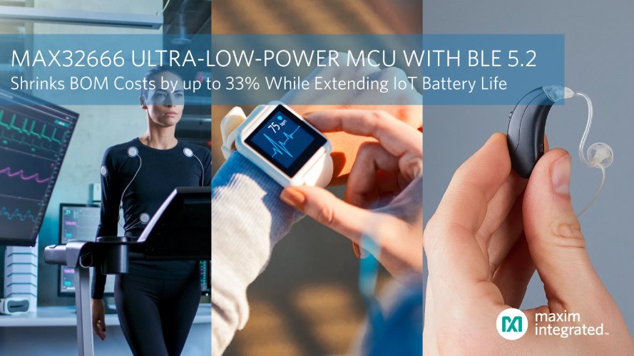 MAX32666 Ultra-Low-Power Dual Core Microcontroller MAX32666 Ultra-Low-Power Dual Core Microcontroller