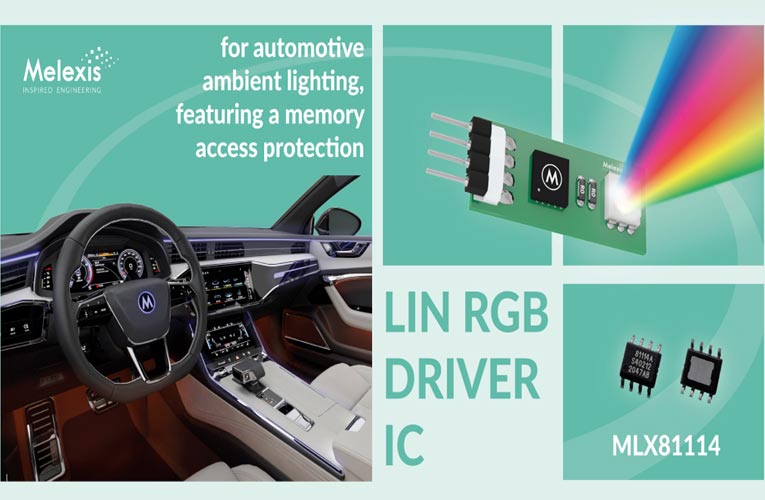 MLX81114 LIN RGB Driver IC MLX81114 LIN RGB Controller