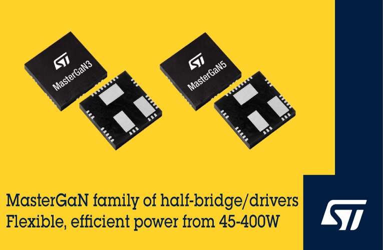 MasterGaN Integrated Half-Bridge Drivers MasterGaN Integrated Half-Bridge Drivers