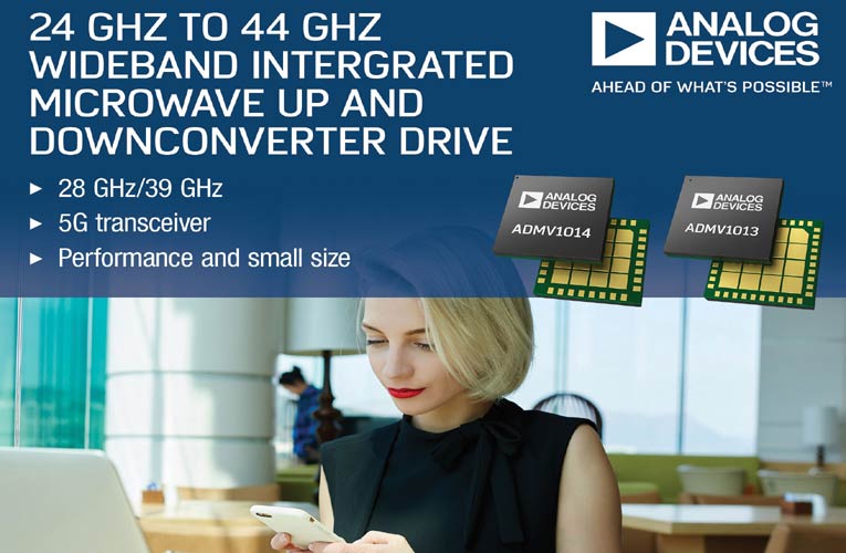 New Microwave Up and Downconverters with 24 GHz to 44 GHz Wideband and Compact Size Released By Analog Devices New Microwave Up and Downconverters with 24 GHz to 44 GHz Wideband and Compact Size Released By Analog Devices
