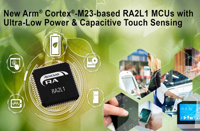 Arm Cortex-M23 based RA2L1 MCU from Renesas Electronics Arm Cortex-M23 based RA2L1 Microcontroller from Renesas Electronics