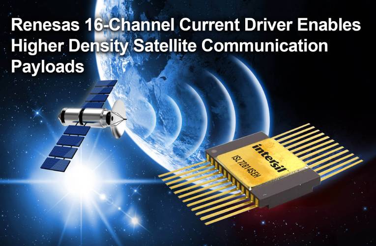 Radiation-Hardened 16-Channel Current Driver with Integrated Decoder for Satellite Applications Radiation-Hardened 16-Channel Current Driver with Integrated Decoder for Satellite Applications