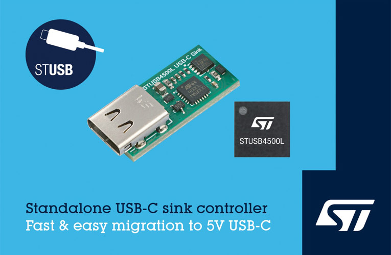 STUSB4500L - Standalone USB-C Sink Controller STUSB4500L - Standalone USB-C Sink Controller