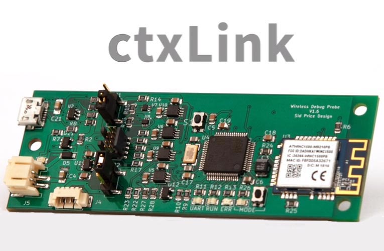 ctxLink- Wireless debug probe for ARM cortex-M microprocessor ctxLink- Wireless debug probe for ARM cortex-M microprocessor