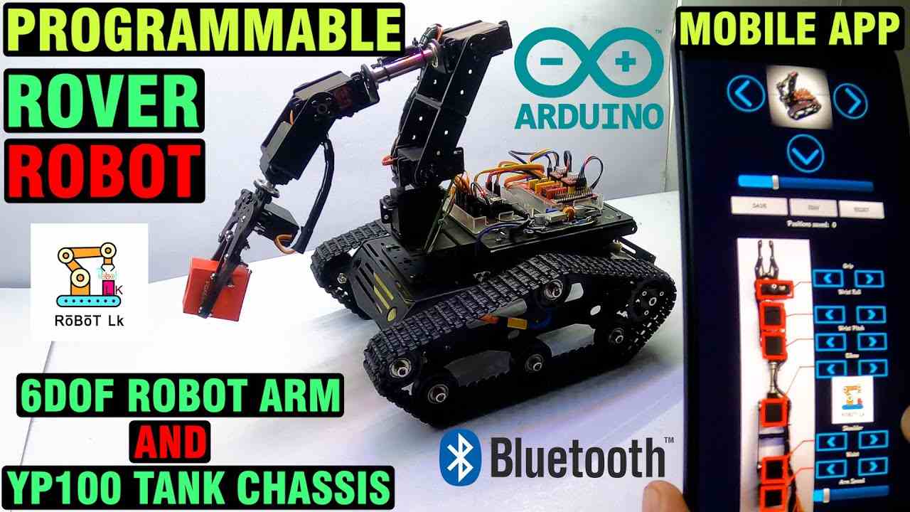 Bluetooth Controlling Rover-DIY Robot Arm Project DIY Robot Arm Project