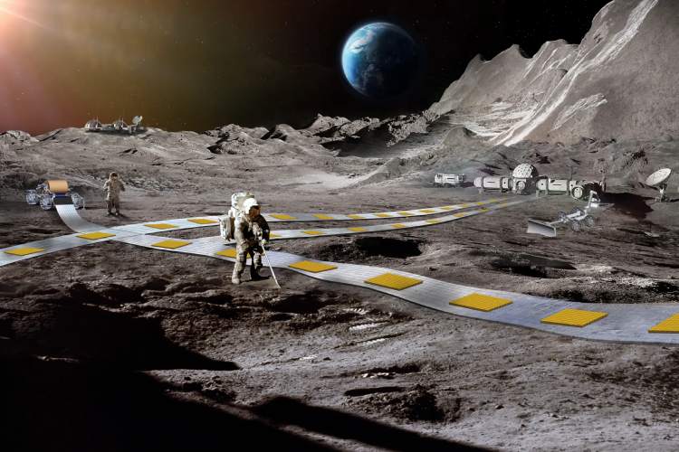 Lunar Train for Moon Base Logistics Lunar Train for Moon Base Logistics