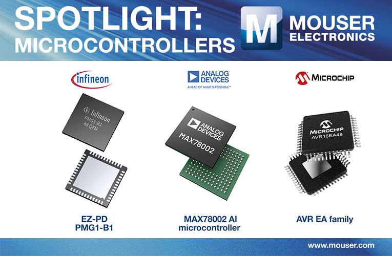 Mouser Electronics added New Microcontrollers Mouser Electronics added New Microcontrollers