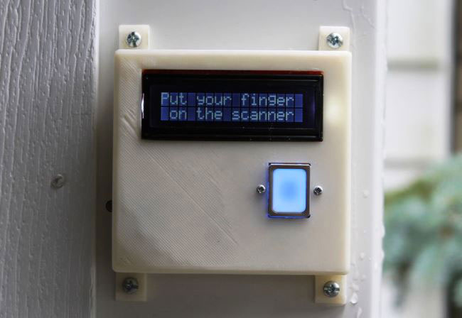 DIY Fingerprint Scanning Garage Door Opener DIY Fingerprint Scanning Garage Door Opener