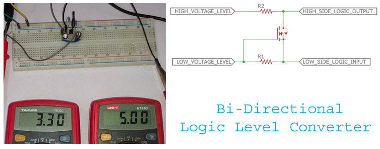 Bi-Directional Logic Level converter using MOSFET Bi-Directional Logic Level converter using MOSFET