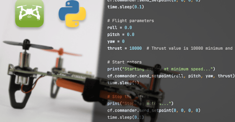 Program LiteWing Drone using Python with Crazyflie Cflib Python SDK