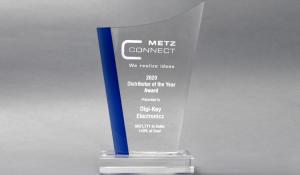 Digi-Key Electronics gets Distributor of the Year Award from METZ CONNECT 